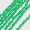 Natural Green Onyx Agate Beads Strands G-A129-3mm-A03-1