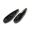 Natural Pyrite Pendants G-L617-G05-10x40mm-2