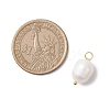 Natural Cultured Freshwater Pearl Pendants PALLOY-JF04381-01-2
