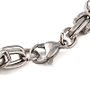 Tarnish Resistant 201 Stainless Steel Round Ball Byzantine Chain Bracelets BJEW-B078-78P-3