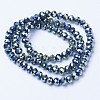 Electroplate Transparent Glass Beads Strands EGLA-A034-T10mm-UA-3