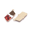 Valentine's Day Theme Alloy Enamel Pendants X-ENAM-T020-50B-01-2
