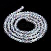 Electroplate Glass Beads Strands LS-GLAA-H021-01B-AB01-5