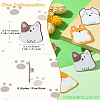 8Pcs 8 Styles Acrylic Brooches FIND-CJ0001-94-9