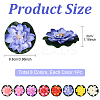 Artificial EVA Foam Lotus Leaf & Flower AJEW-SP0003-26E-2