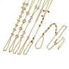 Brass Micro Pave Cubic Zirconia Mittens Bracelets BJEW-C156-01G-5