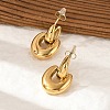 304 Stainless Steel Stud Earrings EJEW-M073-04G-02-5