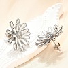 304 Stainless Steel Flowers Stud Earrings for Women EJEW-R023-02P-2
