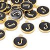 Golden Plated Alloy Charms X-ENAM-S118-02J-4