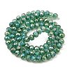 Spray Painted Imitation Jade Glass Beads Strands GLAA-P058-01B-05-2