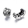 Alloy European Style Clasps PDLC-R001-02AS-3