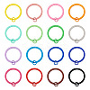 32Pcs 16 Colors Spray Painted Iron Split Key Rings IFIN-TA0001-56-2