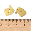 Ion Plating(IP) 304 Stainless Steel Charms STAS-J042-25G-3