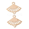 Brass Laser Cut Hollow Connector Charms KK-K277-12KCG-1
