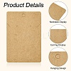 50Pcs Rectangle Kraft Paper One Pair Earring Display Cards with Hanging Hole CDIS-YW0001-16A-4