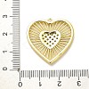Rack Plating Brass Micro Pave Clear Cubic Zirconia Pendants KK-L210-010G-3