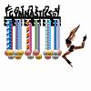 Fashion Wood Medal Hanger Holder ODIS-WH0041-151-7