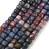 Natural Red Corundum/Ruby and Sapphire Beads Strands G-H042-A51-03-1