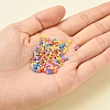 3500Pcs 7 Colors 12/0 Baking Paint Glass Round Seed Beads SEED-YW0001-26-9