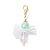 5Pcs Angel Glass & Acrylic Pendant Decorations HJEW-JM04180-02-4