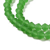 Imitate Austrian Crystal Frosted Glass Beads Strands EGLA-A039-T3mm-MD03-3