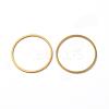 Brass Link Rings KK-M128-02G-1