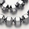 Electroplate Non-magnetic Synthetic Hematite Bead Strands G-F300-29A-01-1