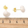 Brass Stud Earrings EJEW-F359-06G-01-3