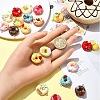 20Pcs 10 Colors Opaque Resin Imitation Food Pendants CRES-YW0001-31-5