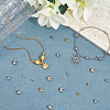 200Pcs 8 Style 304 Stainless Steel Crimp Beads Covers STAS-BBC0007-15-3