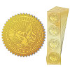 Plastic Self Adhesive Gold Foil Embossed Stickers DIY-WH0211-374-8
