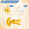 40Pcs Brass Clip-on Earring Findings KK-SP0001-14G-2