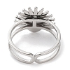 Ion Plating(IP) 304 Stainless Steel Ring RJEW-B059-01P-04-3