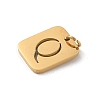 304 Stainless Steel Charms STAS-R001-01G-Q-2