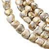 Spray Printed Synthetic Turquoise Beads Strands TURQ-P002-01A-06-4