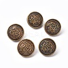 Plastic Shank Button BUTT-WH0014-13B-AB-2
