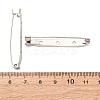Iron Brooch Pin Back Safety Catch Bar Pins with 3 Holes IFIN-A171-04I-3