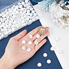 2 Strands ABS Plastic Imitation Pearl Beads Strands KY-SC0002-08-3