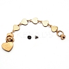Alloy Enamel Heart Link Chains for DIY Keychains AJEW-WH0188-85B-2