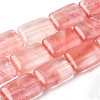 Cherry Quartz Glass Beads Strands G-S386-A09-2