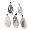 Natural Agate Dyed Pendants G-Q016-03I-1