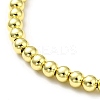 Rack Plating Brass Round Bead Slider Bracelets for Women LS-BJEW-M232-01G-A-3
