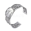 Constellation Alloy Open Cuff Bangles for Women Men BJEW-C064-01AS-05-1