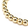 Synthetic Hematite Round Beaded Stretch Bracelet BJEW-JB08582-01-4