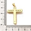 Rack Plating Brass Micro Pave Cubic Zirconia Pendants KK-L226-005G-08-3