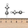 316 Surgical Stainless Steel Micro Pave Cubic Zirconia Pendants X-STAS-G349-03AS-02-3
