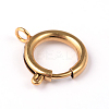 Ion Plating(IP) 304 Stainless Steel Spring Ring Clasps LS-STAS-G170-08G-1