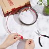 Self-Adhesive 201 Stainless Steel Mirror-Like Finish Molding Trim STAS-WH0033-51B-G-3