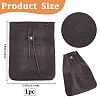 Cowhide Coin Wallets AJEW-WH20002-33B-01-2