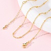 Brass Satellite Chains Necklaces for Women NJEW-D302-61G-1